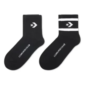 Core Twin Pack Mid-Crew Çeyrek Çorap “Siyah”