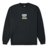 Counter Climate Grafikli Crew Sweatshirt Asya Bedenleri “Siyah”
