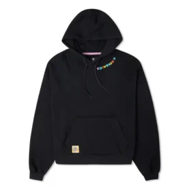 Crafted Fashion Grafik Kapüşonlu Sweatshirt Asya Bedenleri “Siyah”