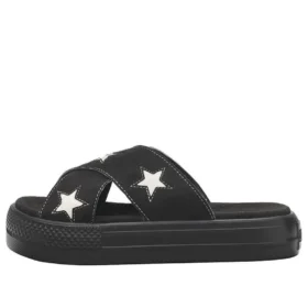 CV Sandal Plastic Crossbelt “Siyah Beyaz”