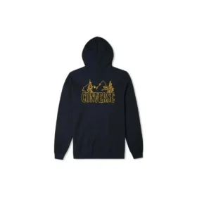 Dağ Logolu Kapüşonlu Sweatshirt Asya Bedenleri “Siyah”