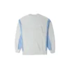 Denim Patchwork Crew Sweatshirt Asya Bedenleri “Mavi”