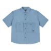 Denim Wordmark Utility Gömlek Asya Bedenleri “LT Retro Blue”