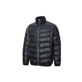 Dik Yaka Hafif Puffer Ceket Asya Bedenleri “Siyah”