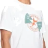 Distorted Patch T-Shirt Asya Bedenleri “Beyaz Turuncu Teal”