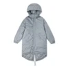 Down Long Trench Coat Asya Bedenleri “Gri”