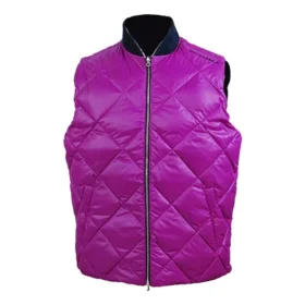 Down Puffer Yelek Asya Bedenleri “Mor”