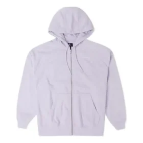 Duks Os Tam Fermuarlı Kapüşonlu Sweatshirt Asya Bedenleri “Açık Mor”