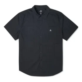 Düz Dokuma Carpenter Button Down Asya Bedenleri “Siyah”