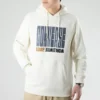 Equip Worldwide Grafik Kapüşonlu Sweatshirt Asya Bedenleri “Beyaz”