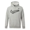 Erkek Converse Alphabet Logo Baskılı Kapüşonlu İpli Gri