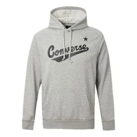 Erkek Converse Alphabet Logo Baskılı Kapüşonlu İpli Gri Erkek Converse Alphabet Logo Baskılı Kapüşonlu İpli Gri