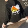 Erkek Converse Desenli Bol Siyah