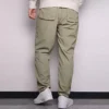Erkek Converse Düz Renkli Dokuma Düz Paça Günlük Pantolon/Pantolon açık gri Yeşil