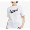 Erkek Converse Klasik Alfabe Desenli Kısa Kollu Beyaz