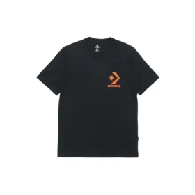 Erkek Converse Logo Baskılı Günlük Kısa Kollu Siyah