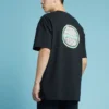 Erkek Converse Logo Baskılı Yuvarlak Yaka Kısa Kollu Siyah