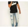Erkek Converse Loose Alphabet Baskılı Kısa Kollu Casual Siyah