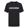 Erkek Converse Pure Cotton Alphabet Kısa Kollu Siyah
