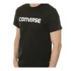 Erkek Converse Pure Cotton Alphabet Kısa Kollu Siyah