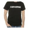 Erkek Converse Pure Cotton Alphabet Kısa Kollu Siyah