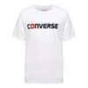 Erkek Converse Saf Pamuklu Alfabe Kısa Kollu Beyaz