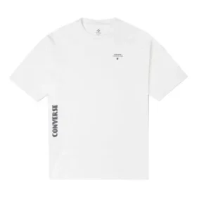 Erkek Converse Skate Loose Baskılı Spor Yuvarlak Yaka Kısa Kollu Beyaz Erkek Converse Skate Loose Baskılı Spor Yuvarlak Yaka Kısa Kollu Beyaz