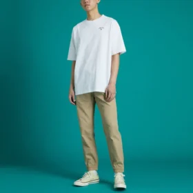 Erkek Converse Skate Loose Baskılı Spor Yuvarlak Yaka Kısa Kollu Beyaz Erkek Converse Skate Loose Baskılı Spor Yuvarlak Yaka Kısa Kollu Beyaz