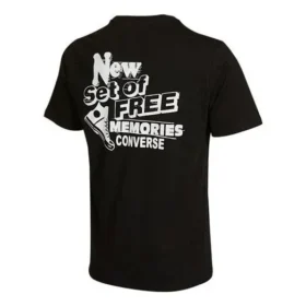 Erkek Converse Sırt Baskılı Günlük Yuvarlak Yaka Kısa Kollu Siyah Erkek Converse Sırt Baskılı Günlük Yuvarlak Yaka Kısa Kollu Siyah