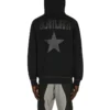 Erkek Converse x Slam Jam Crossover Arka Logolu Spor Kapüşonlu Ceket Siyah