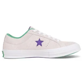 Erkek One Star Ox Grand Slam Süet “Beyaz/Court Mor/Yeşil