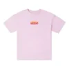 Flaming Logo Oversized T-Shirt Asya Bedenleri “Pembe”