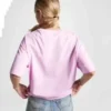 Flaming Logo Oversized T-Shirt Asya Bedenleri “Pembe”