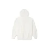 Gevşek Örgü Kapüşonlu Sweatshirt Krem Beyaz