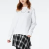 Günlük Sweatshirt Asya Bedenleri “Beyaz”
