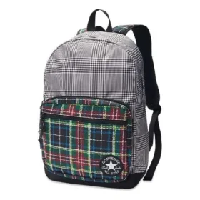 Go 2 Patch Plaid Sırt Çantası “Gri”