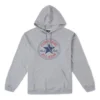 Go-To All Star Patch Standart Kesim Polar Kapüşonlu Sweatshirt Asya Bedenleri “Gri”