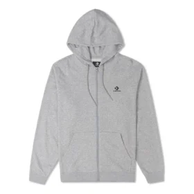 Go-To Chuck Patch Klasik Kesim Tam Fermuarlı Ceket Asya Bedenleri “Gri”