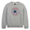 Go-To Chuck Taylor All Star Yama Standart Kesim Polar Crew Sweatshirt Asya Bedenleri “Vintage Gri Heather”