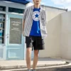 Go-To Chuck Taylor Patch Standart Kesim Tişört Asya Bedenleri “Mavi”