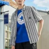 Go-To Chuck Taylor Patch Standart Kesim Tişört Asya Bedenleri “Mavi”