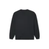 Go-To İşlemeli Yıldız Chevron Fırçalanmış Arka Fleece Crew Sweatshirt Asya Bedenleri “Siyah”