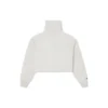 HIGH NECK MOCK Crew Beyaz KREM