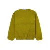 Çift Taraflı Polar Fleece Stay Warm logolu Ceket Yeşil
