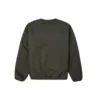 Çift Taraflı Polar Fleece Stay Warm logolu Ceket Yeşil