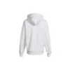 Klasik Logo Spor Giyim Günlük Spor Polar Astarlı Kapüşonlu Sweatshirt Beyaz