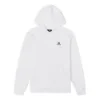 İşlemeli Yıldız Şeritli Kapüşonlu Sweatshirt Asya Bedenleri “Beyaz”