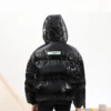 Logo Kısa Aşağı Ceket Asya Bedenleri “Siyah”
