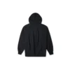 Logo İşlemeli Bol Örgü Kapüşonlu Sweatshirt Siyah