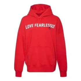 Love The Progress 2.0 Oversized Kapüşonlu Sweatshirt Asya Bedenleri “Kırmızı”
